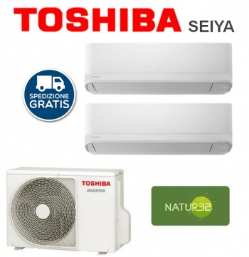 Condizionatore Dual split 10000 + 10000 BTU Inverter Toshiba Seiya R32
