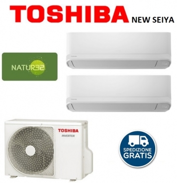 Condizionatore Dual split 10000 + 13000 BTU Inverter Toshiba New Seiya R32